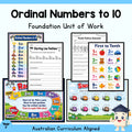 Ordinal Numbers to 10 - Foundation
