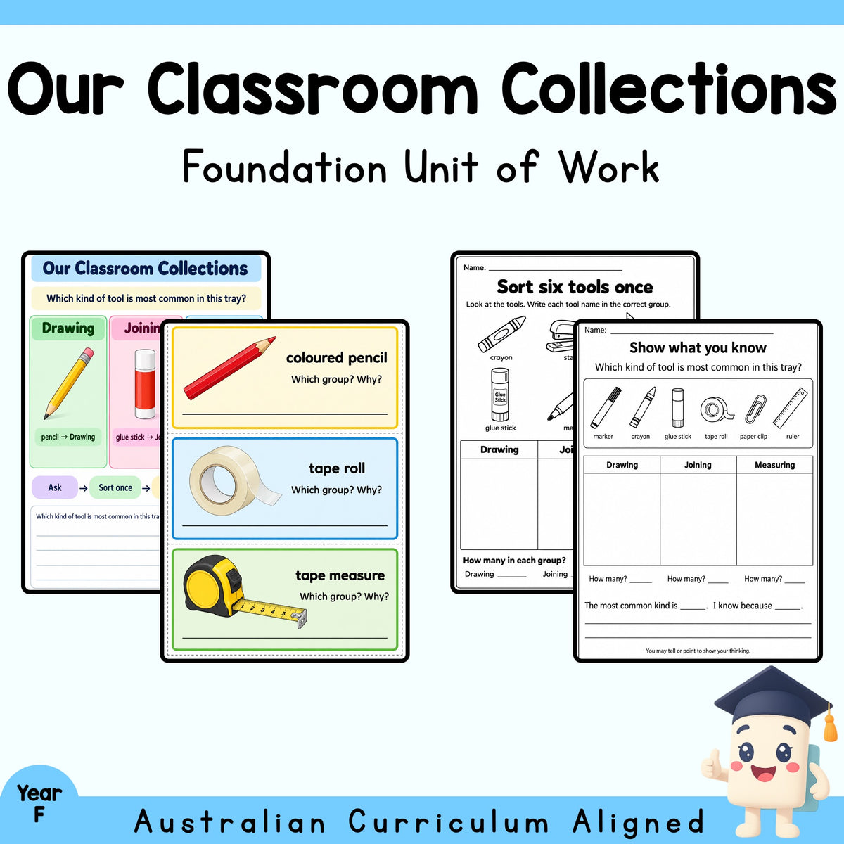 Our Classroom Collections — Foundation Data Sorting Unit — cover