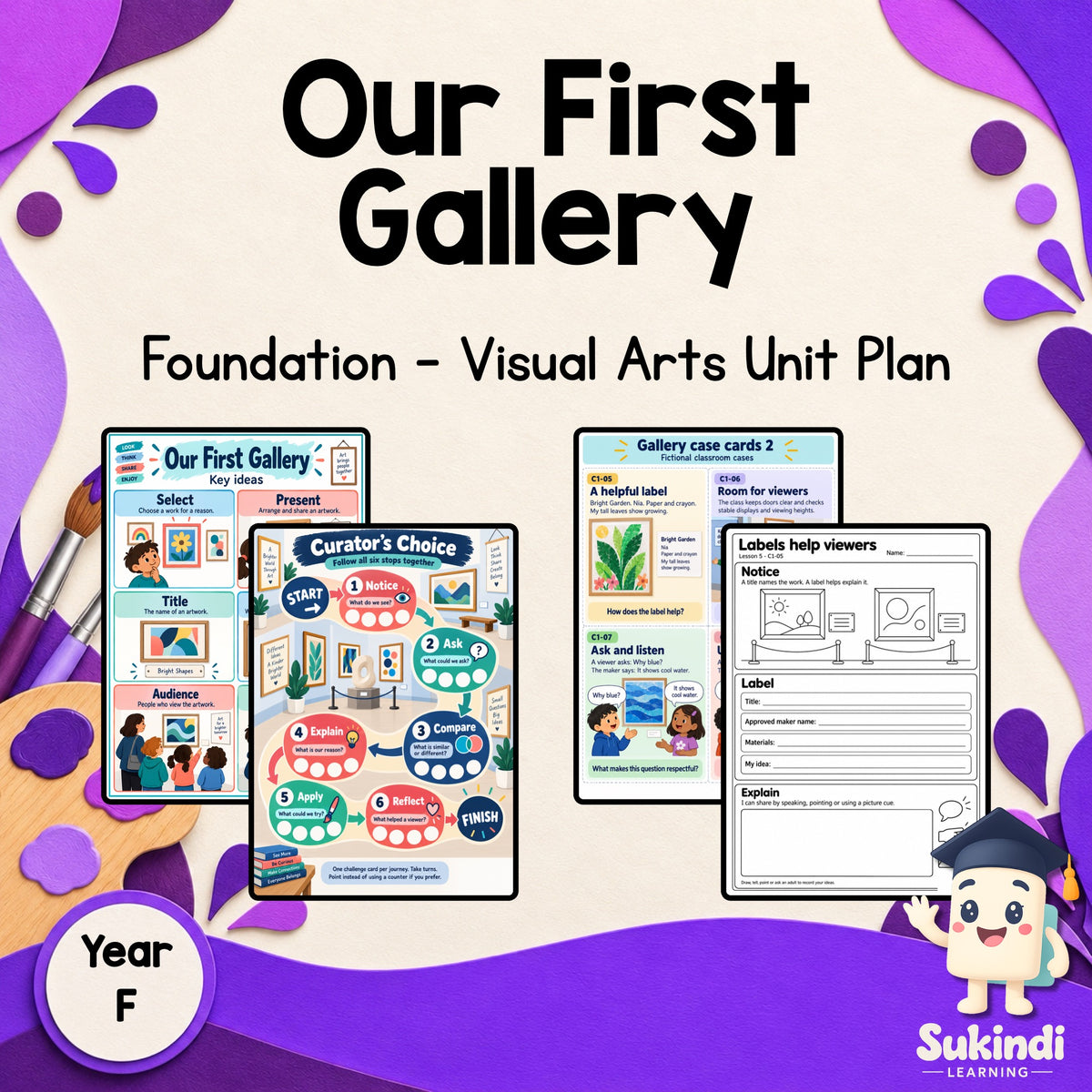 Our First Gallery - Foundation Visual Arts Unit Plan — cover
