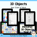 Year 2 3D Objects Unit | Geometry Worksheets, Games & Assessment