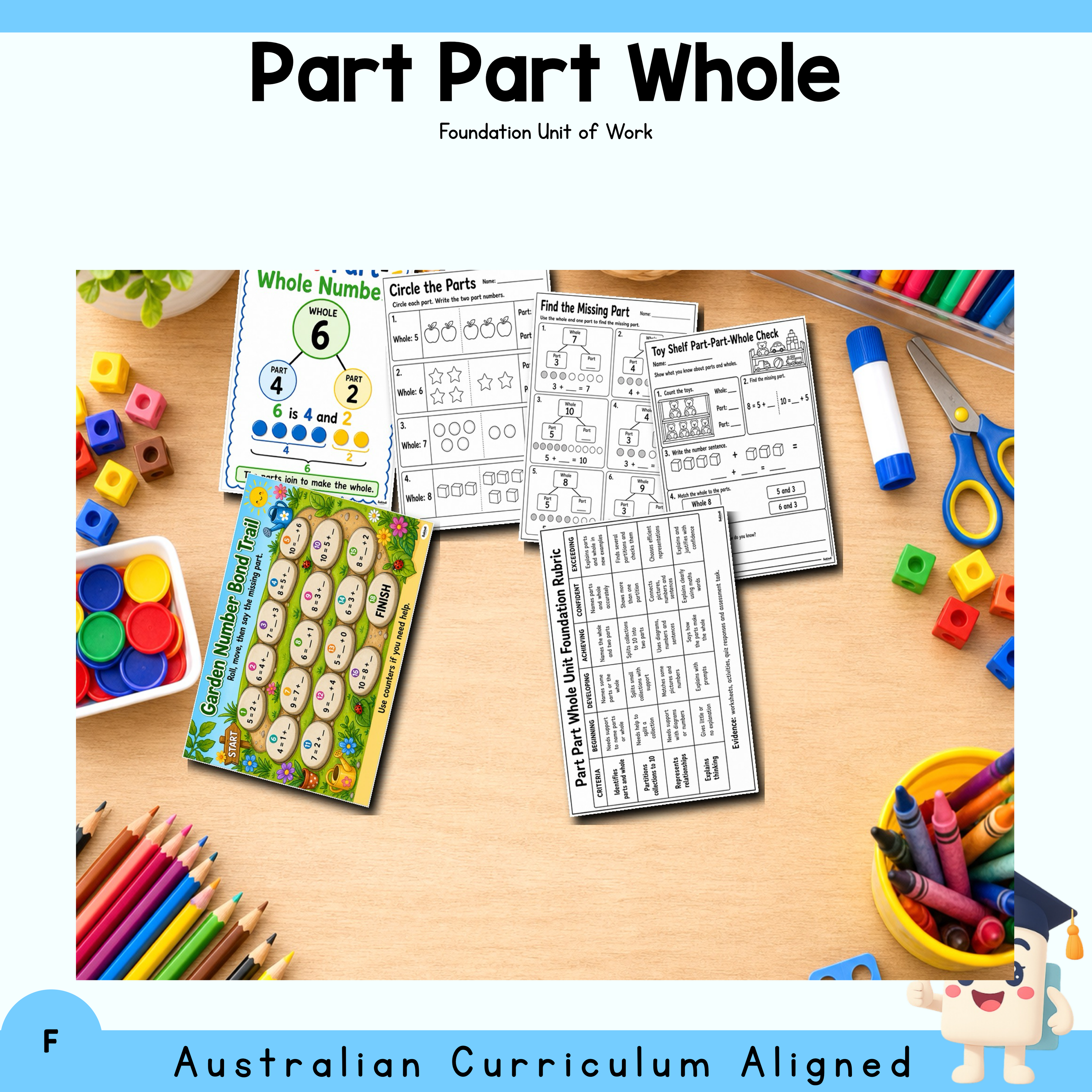 Foundation Part-Part-Whole Unit | Worksheets, Games & Assessment