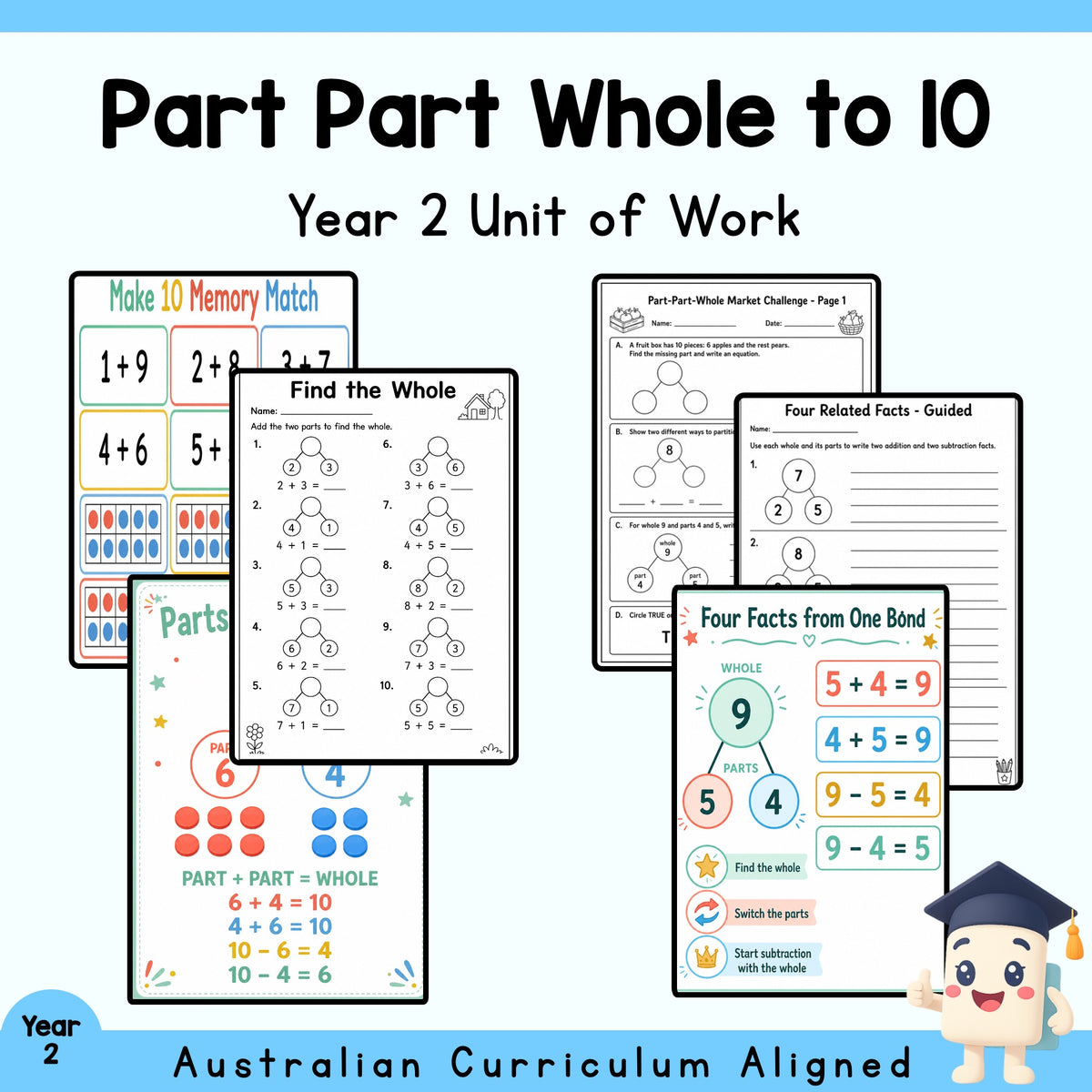 Part-Part-Whole to 10 – Year 2 — cover