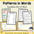 Patterns in Words – Foundation English Unit