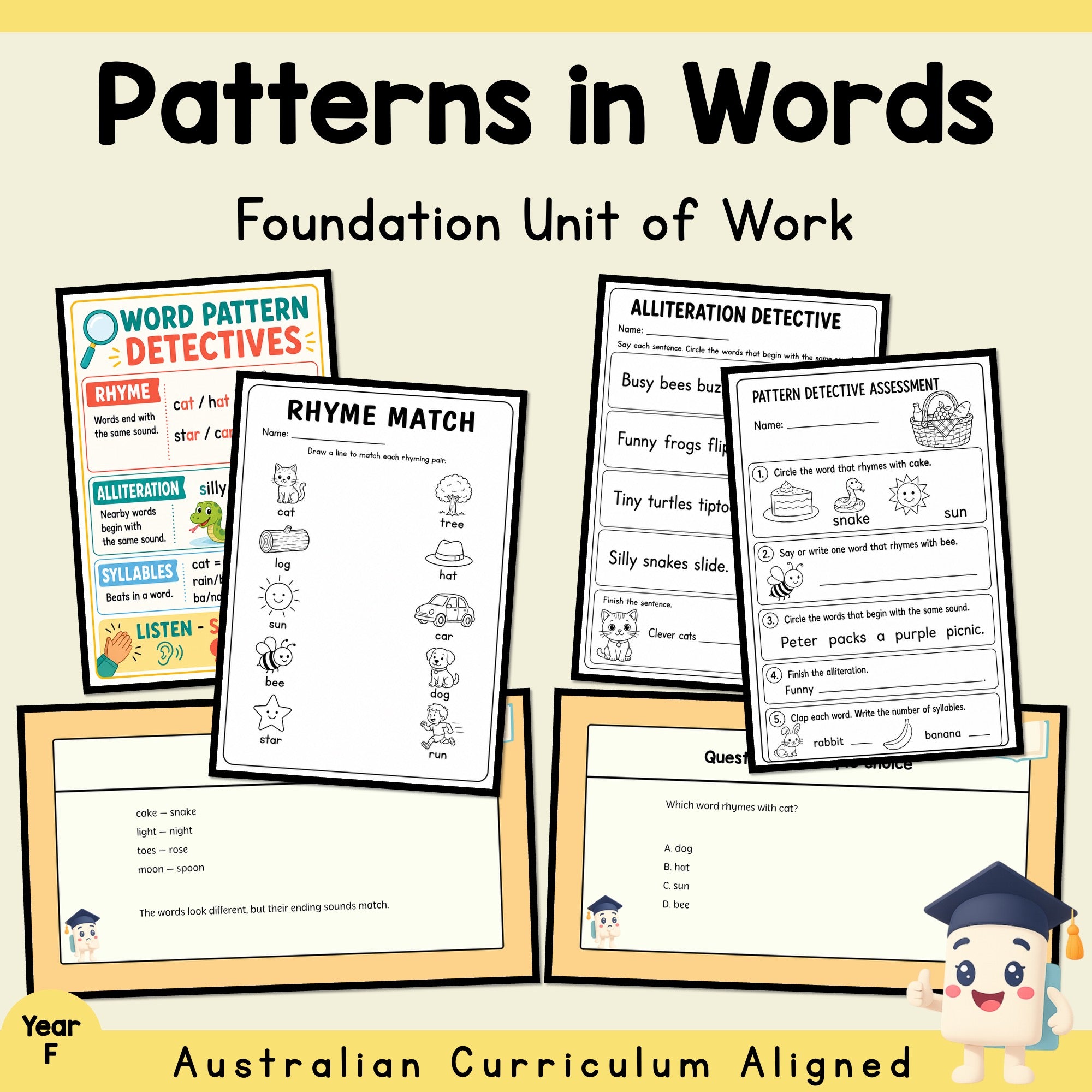 Patterns in Words – Foundation English Unit