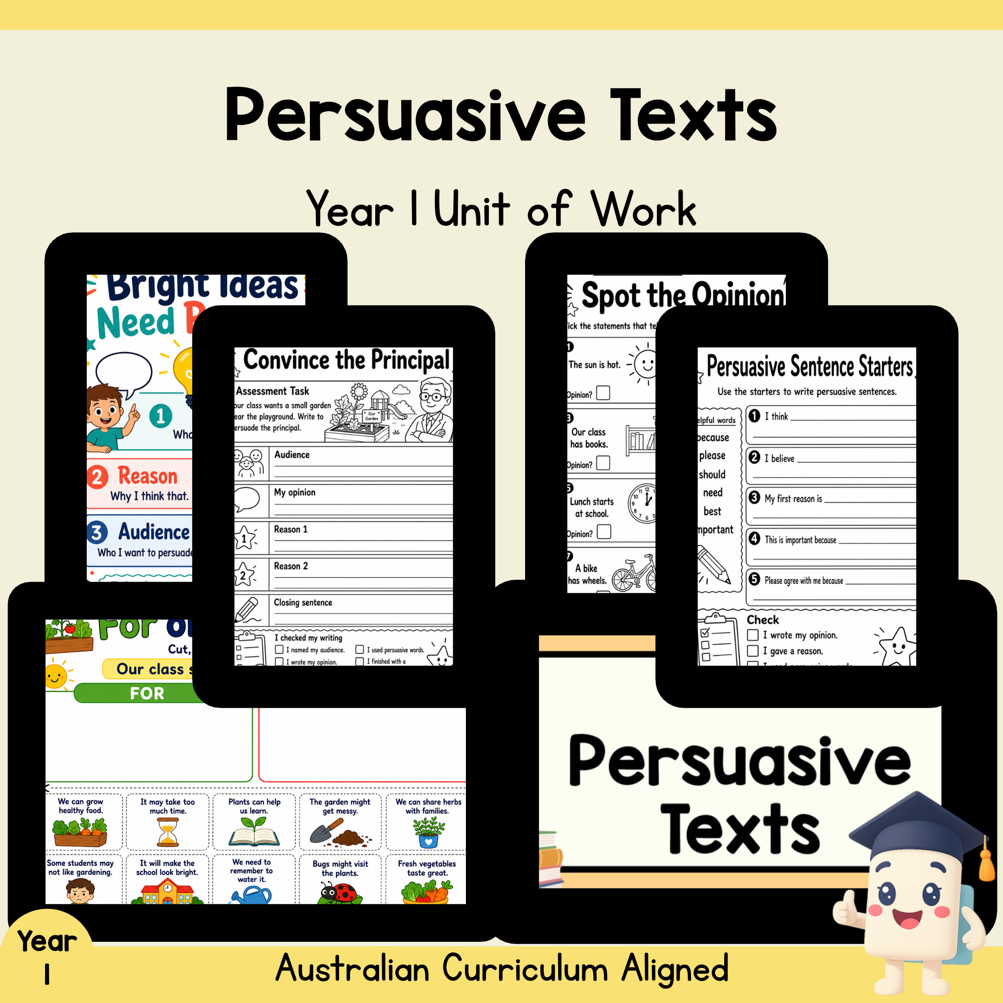 Year 1 Persuasive Texts Unit | Worksheets, Games & Assessment