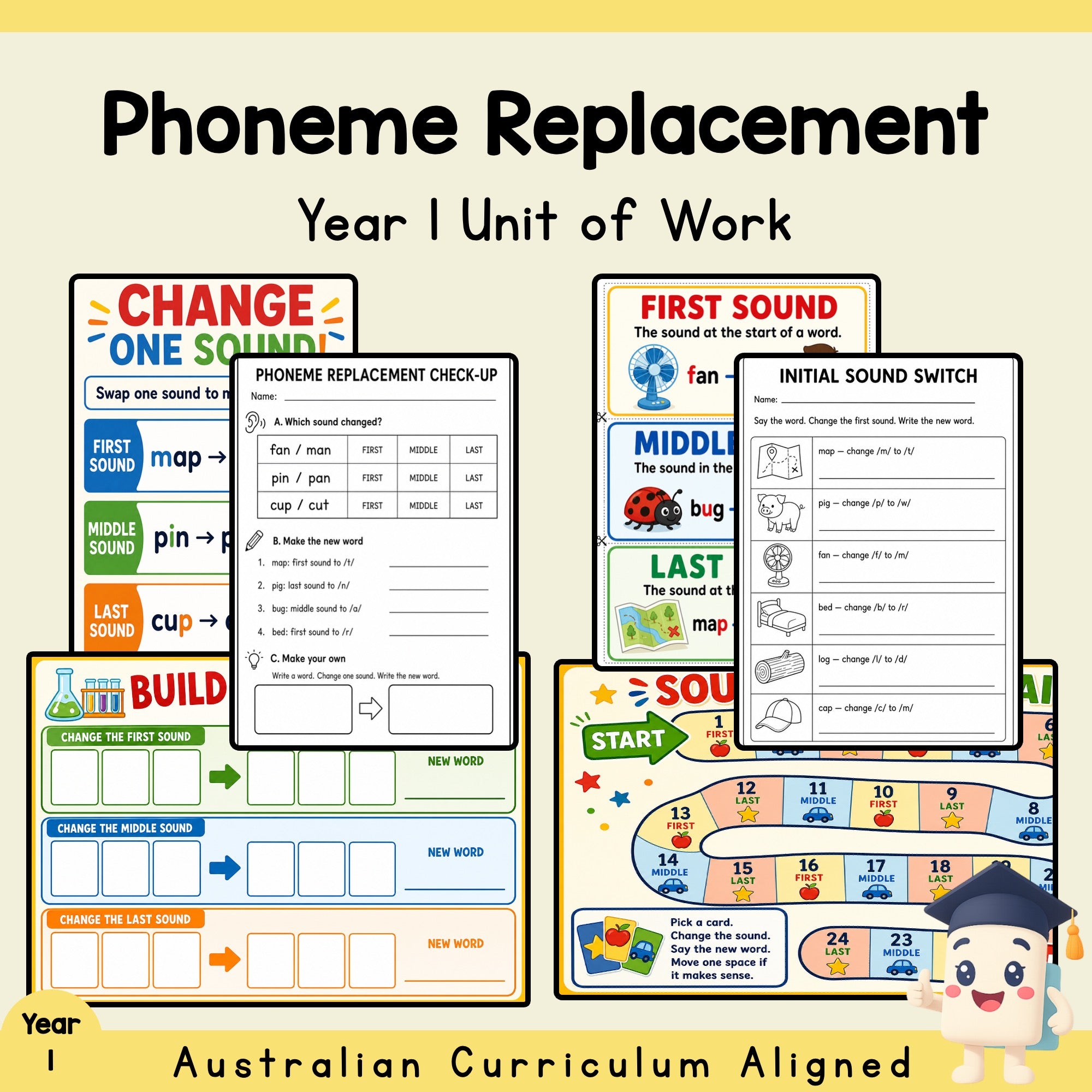 Phoneme Replacement Year 1 Unit
