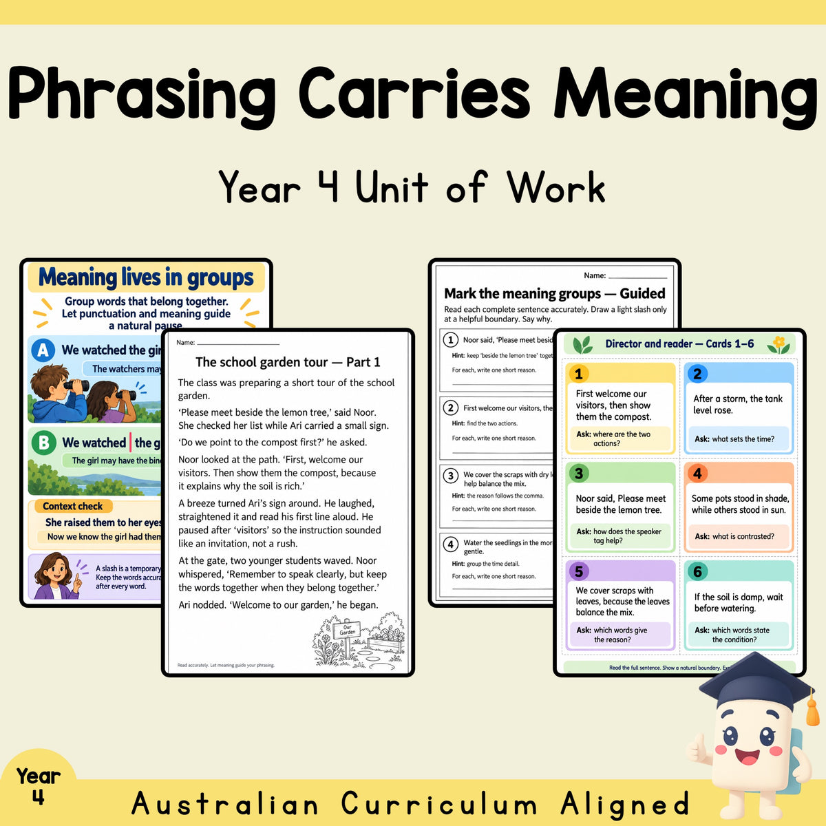 Phrasing Carries Meaning - Year 4 — cover