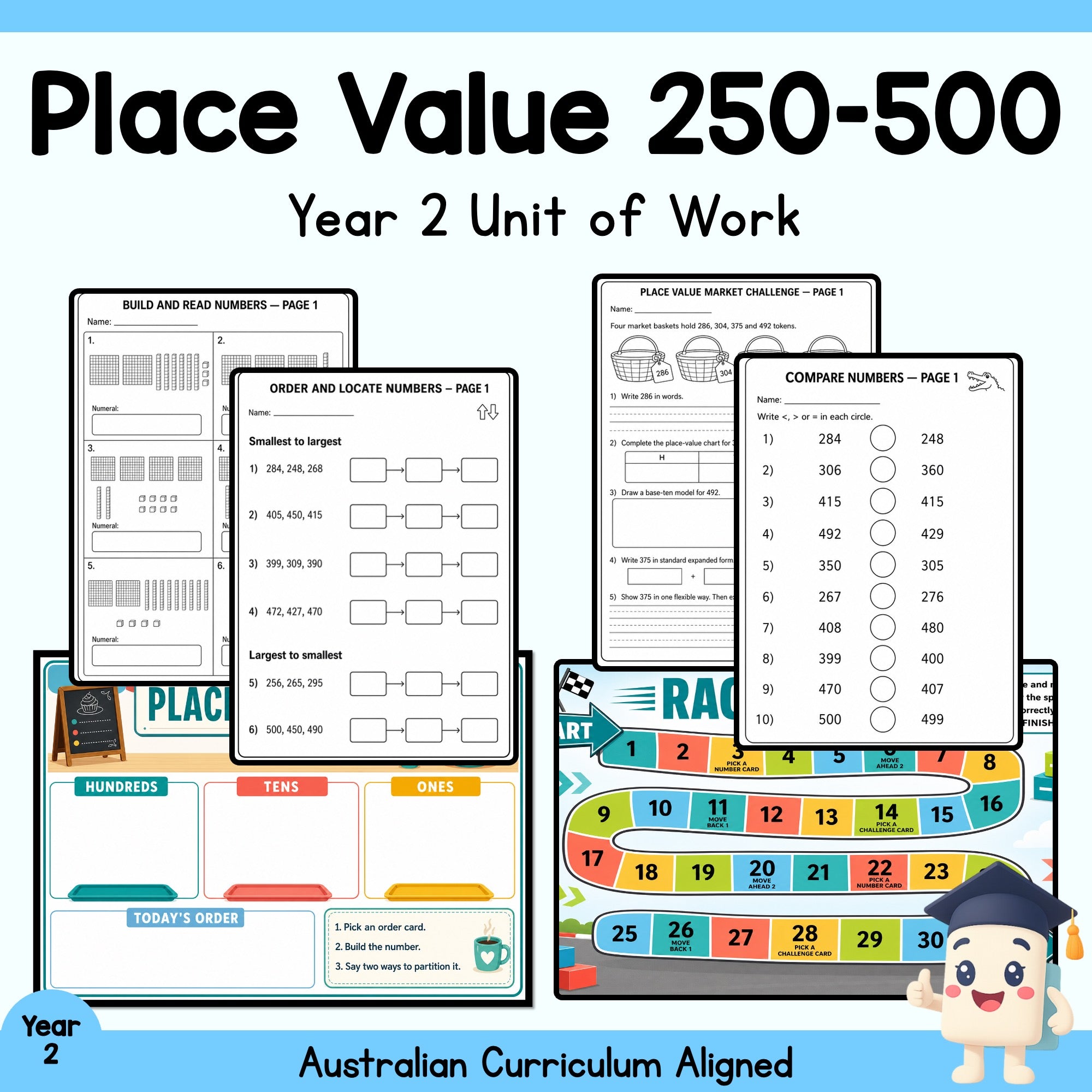 Place Value 250–500 – Year 2