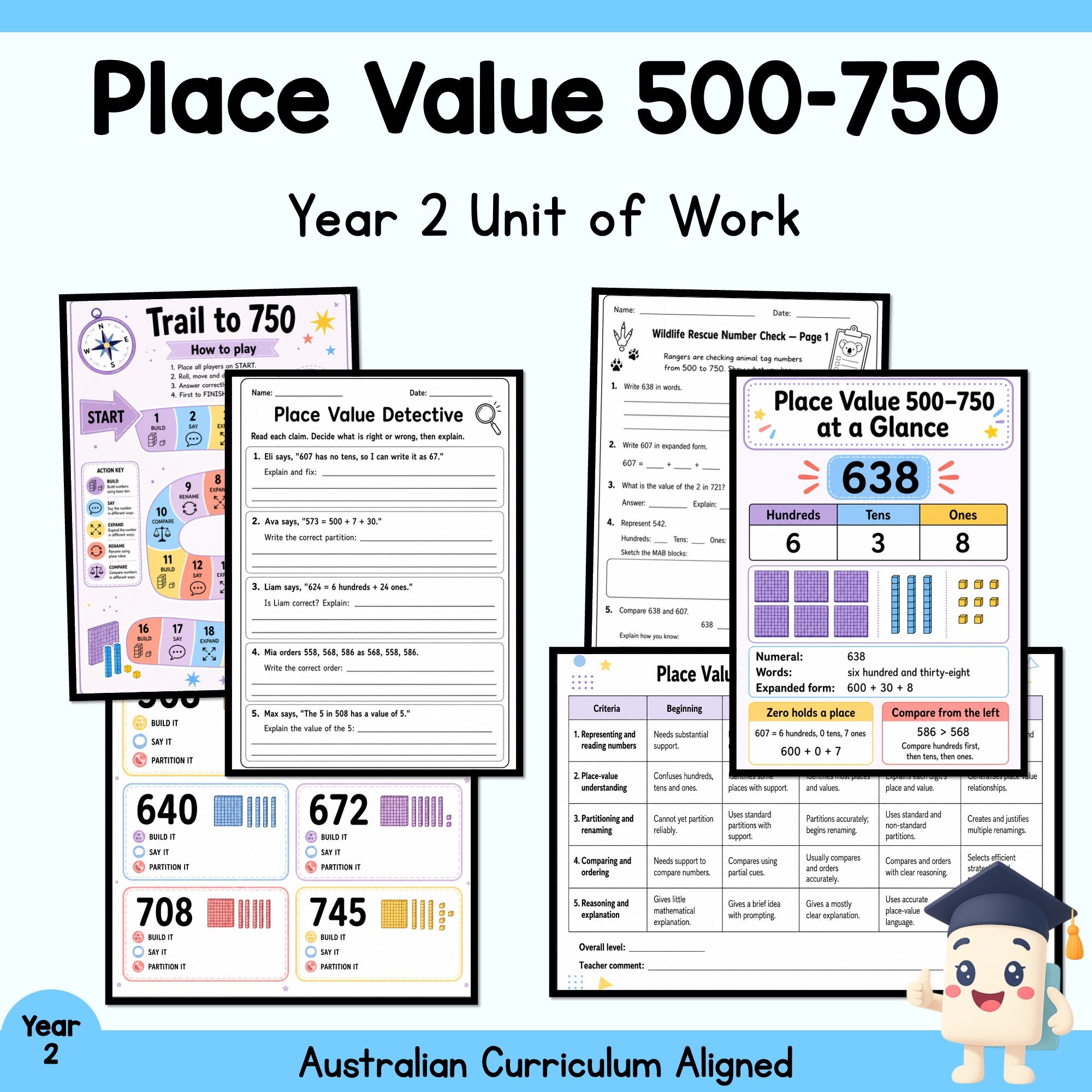 Place Value 500–750 — Year 2 Unit Plan