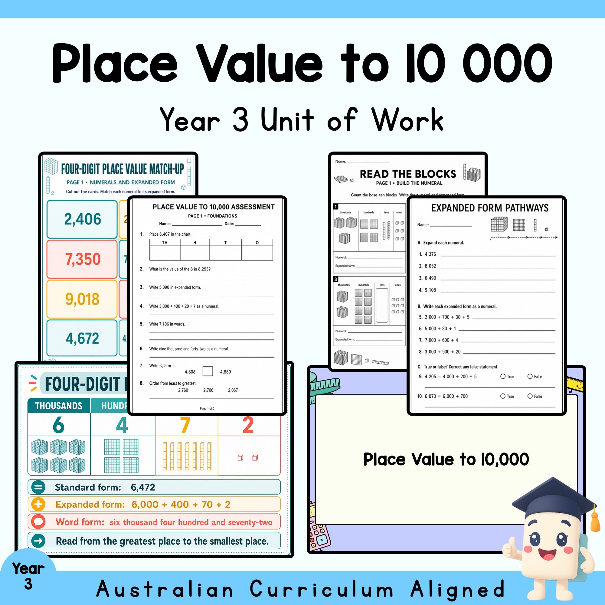 Place Value to 10,000 – Year 3
