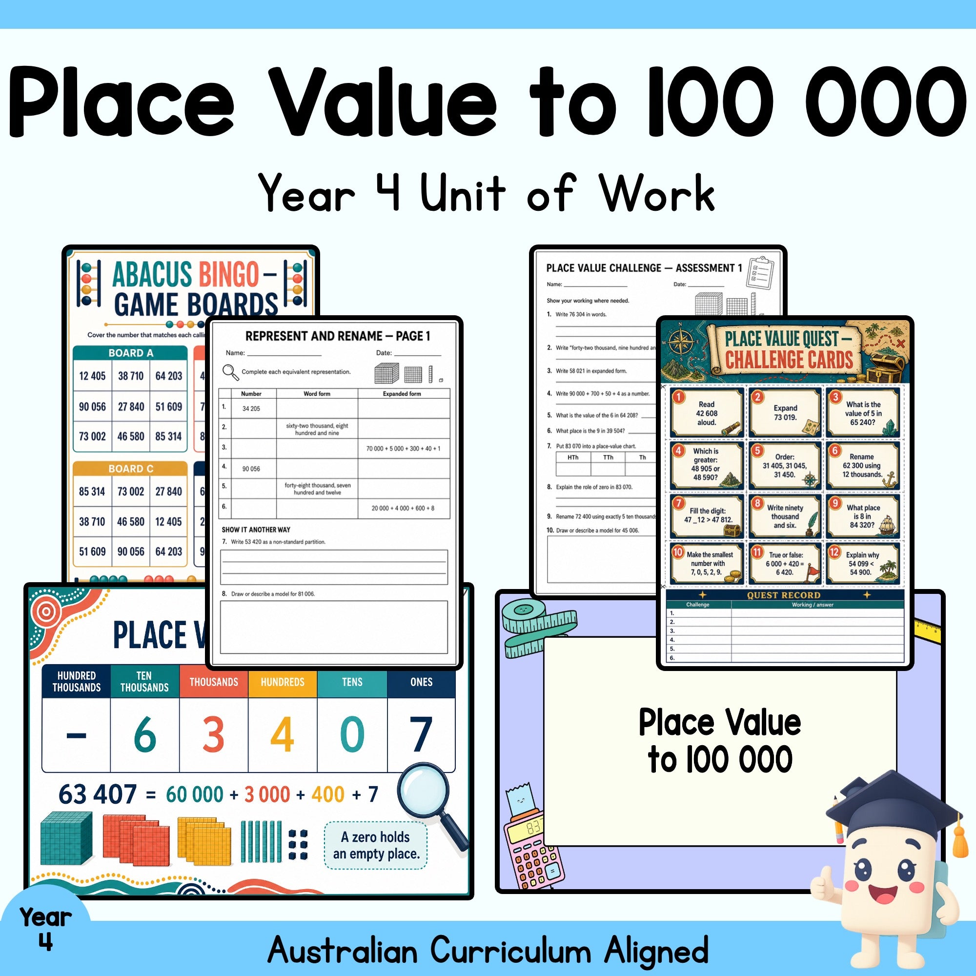 Place Value to 100 000 Year 4