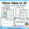 Place Value to 30 Unit