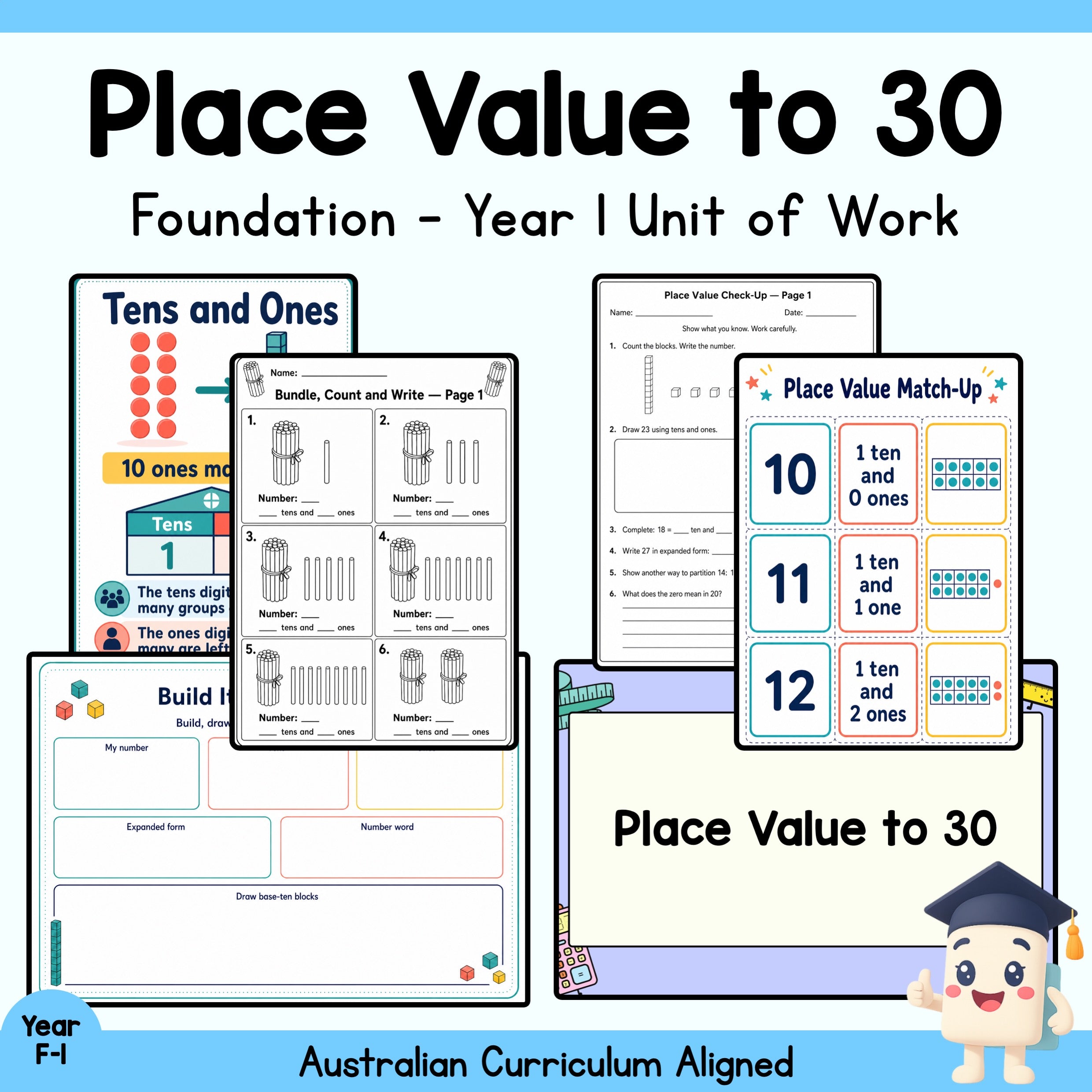 Place Value to 30 Unit