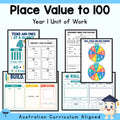 Place Value to 100 Year 1 Unit — cover
