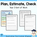Plan, Estimate, Check – Year 3 Maths Unit — cover