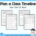 Plan a Class Timeline — Year 1 Mathematics Unit of Work — cover