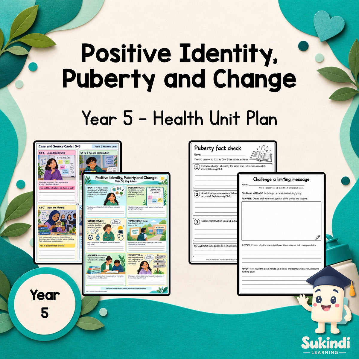 Positive Identity, Puberty and Change - Year 5 — cover