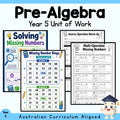 Year 5 Pre-Algebra Unit