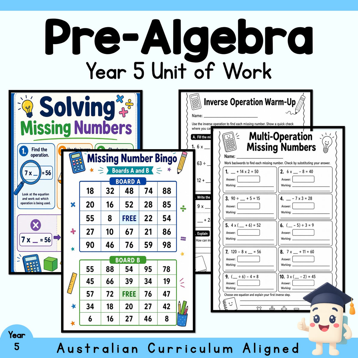 Year 5 Pre-Algebra Unit
