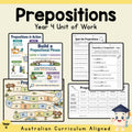 Prepositions Year 4 Unit Plan