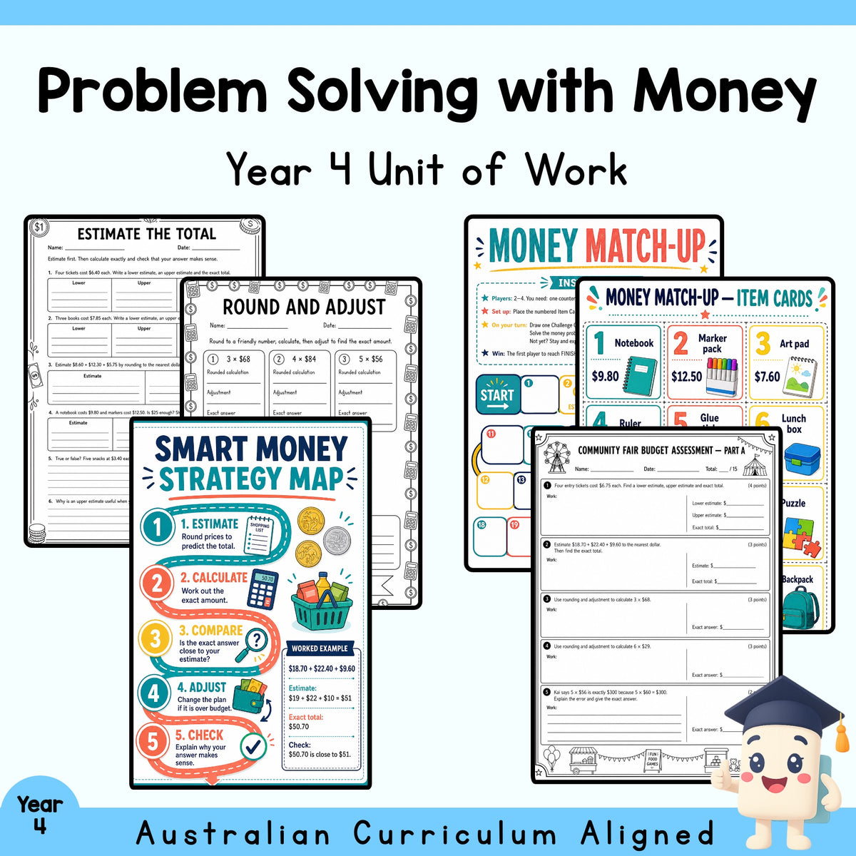 Problem Solving with Money – Year 4 — cover