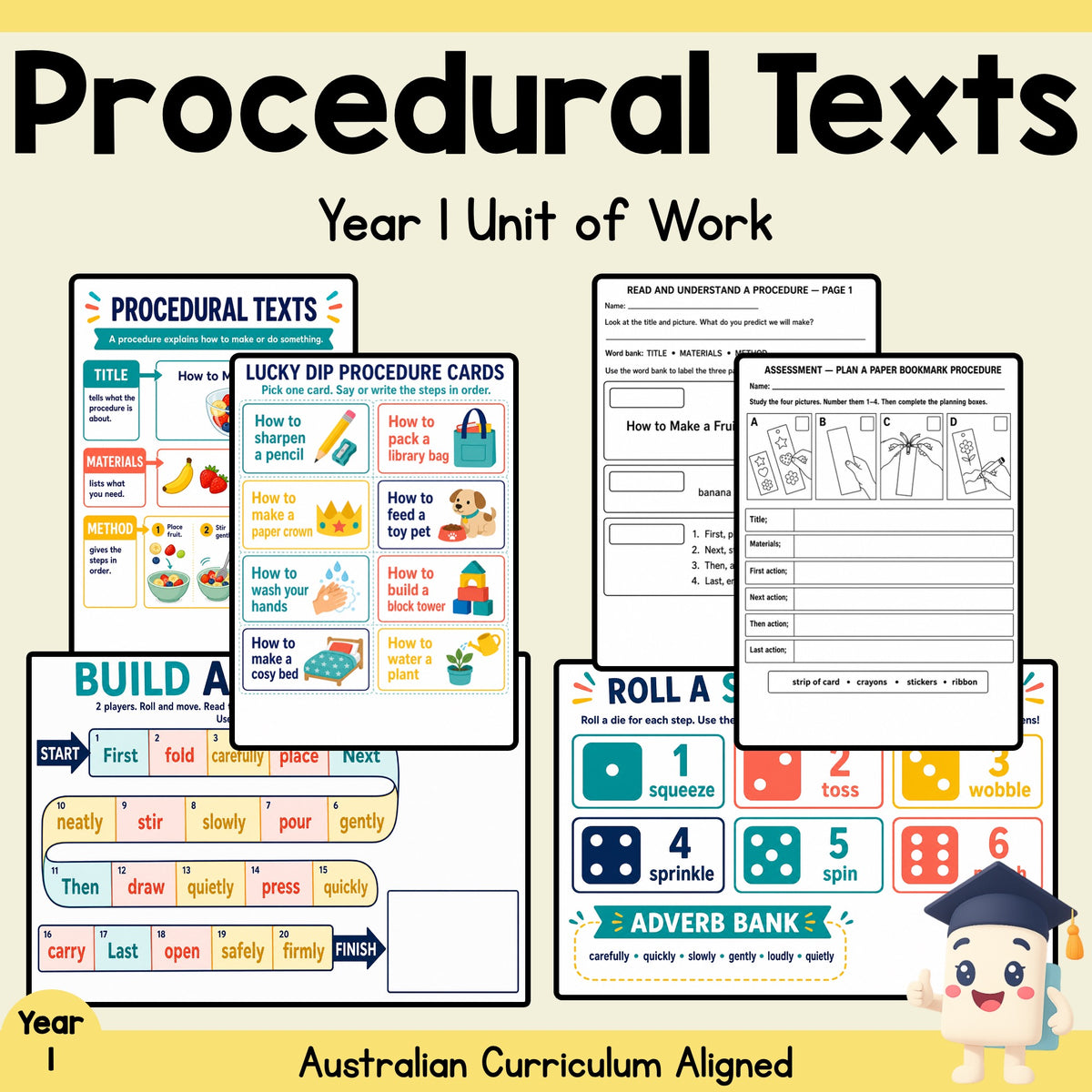 Procedural Texts Year 1 Unit