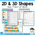 2D and 3D Shapes Year 4 Maths Unit