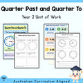 Quarter Past and Quarter To — Year 2 Mathematics Unit — cover