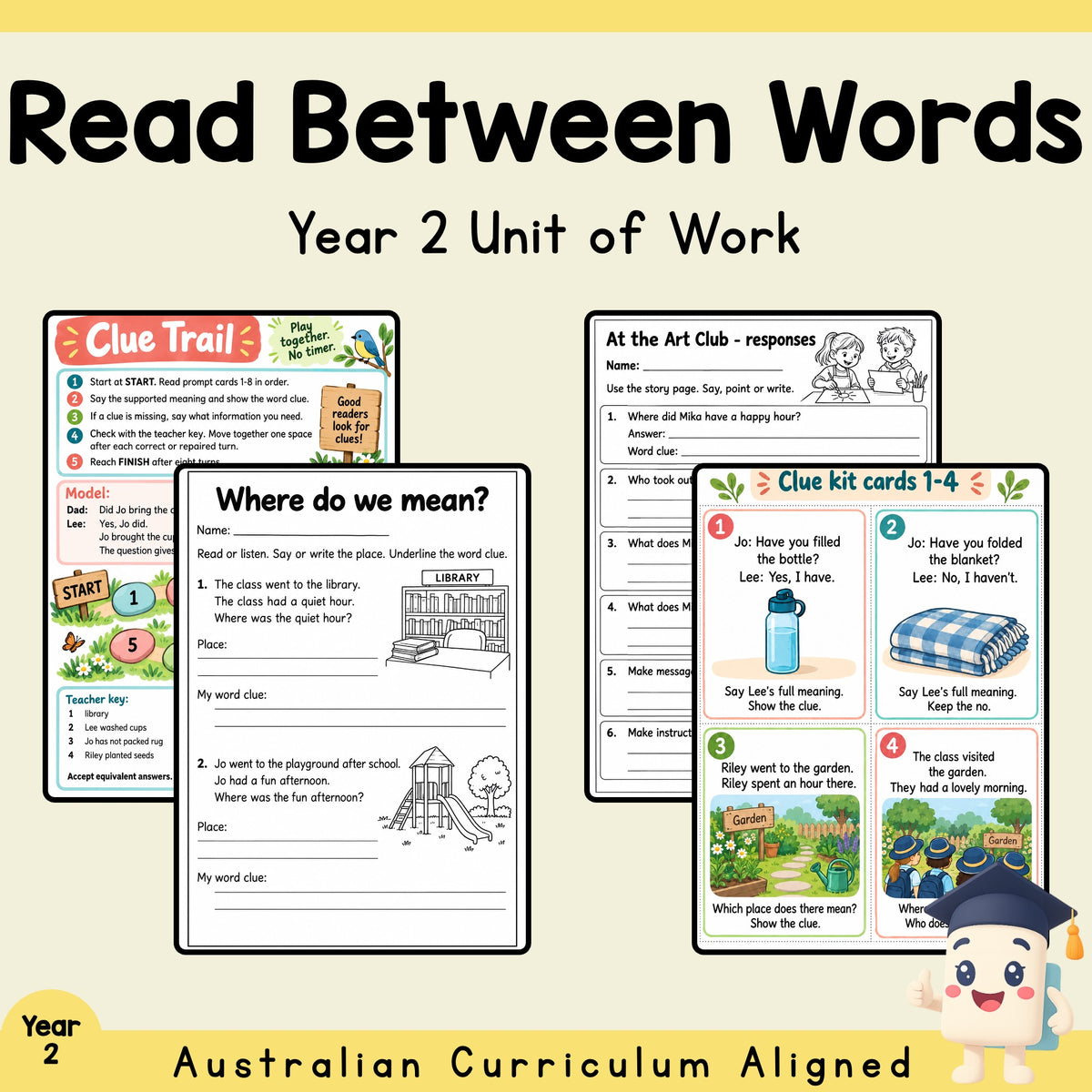 Read Between the Words - Year 2 — cover