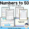Numbers to 50 Year 1 Unit