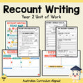 Recount Writing Unit – Year 2