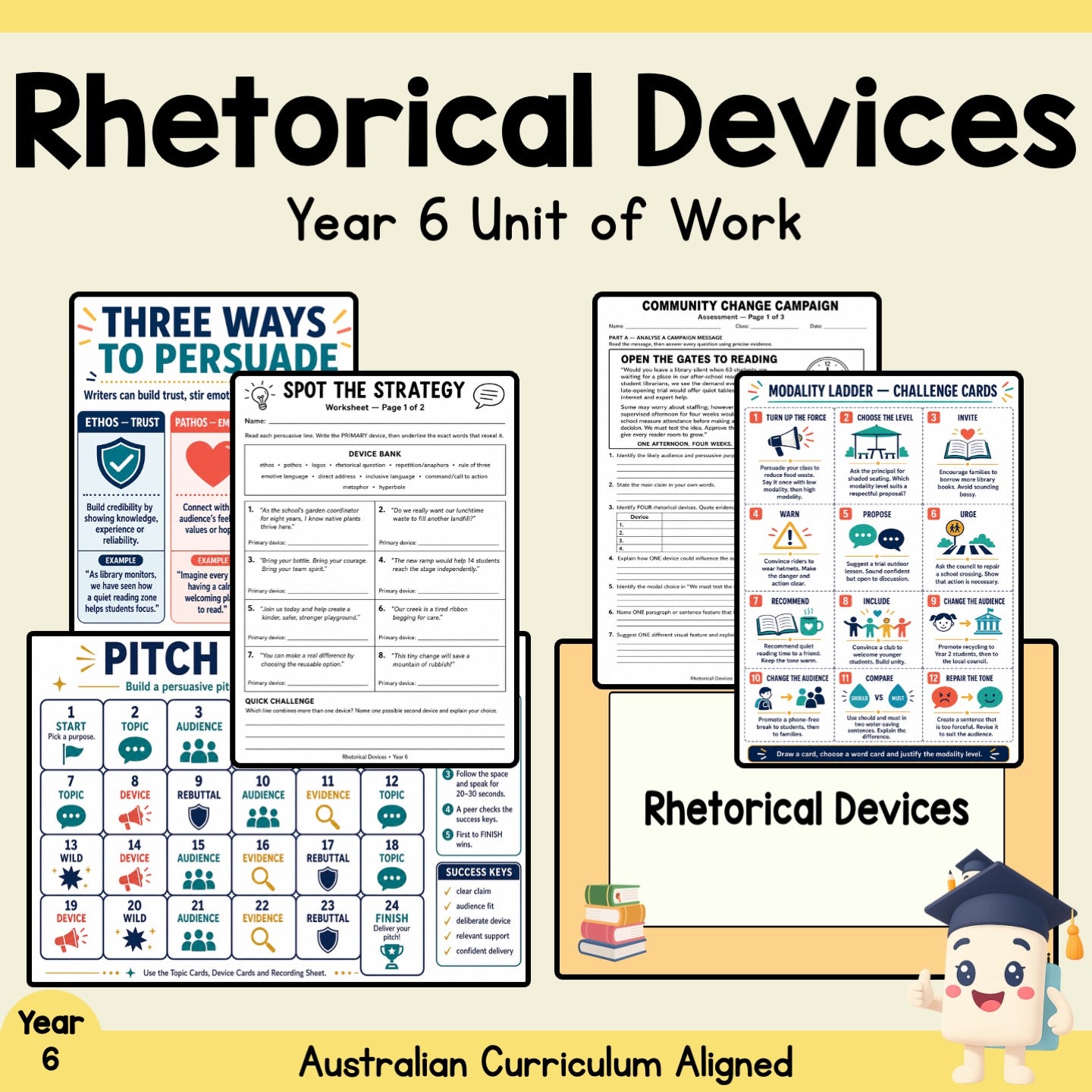 Rhetorical Devices Year 6 Unit