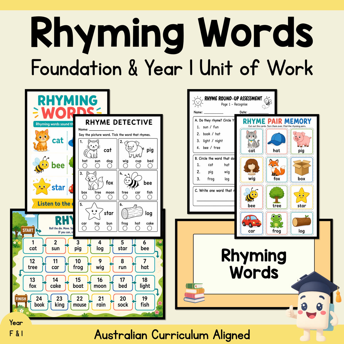 Rhyming Words Unit - Foundation & Year 1