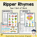 Ripper Rhymes Year 1 Poetry Unit