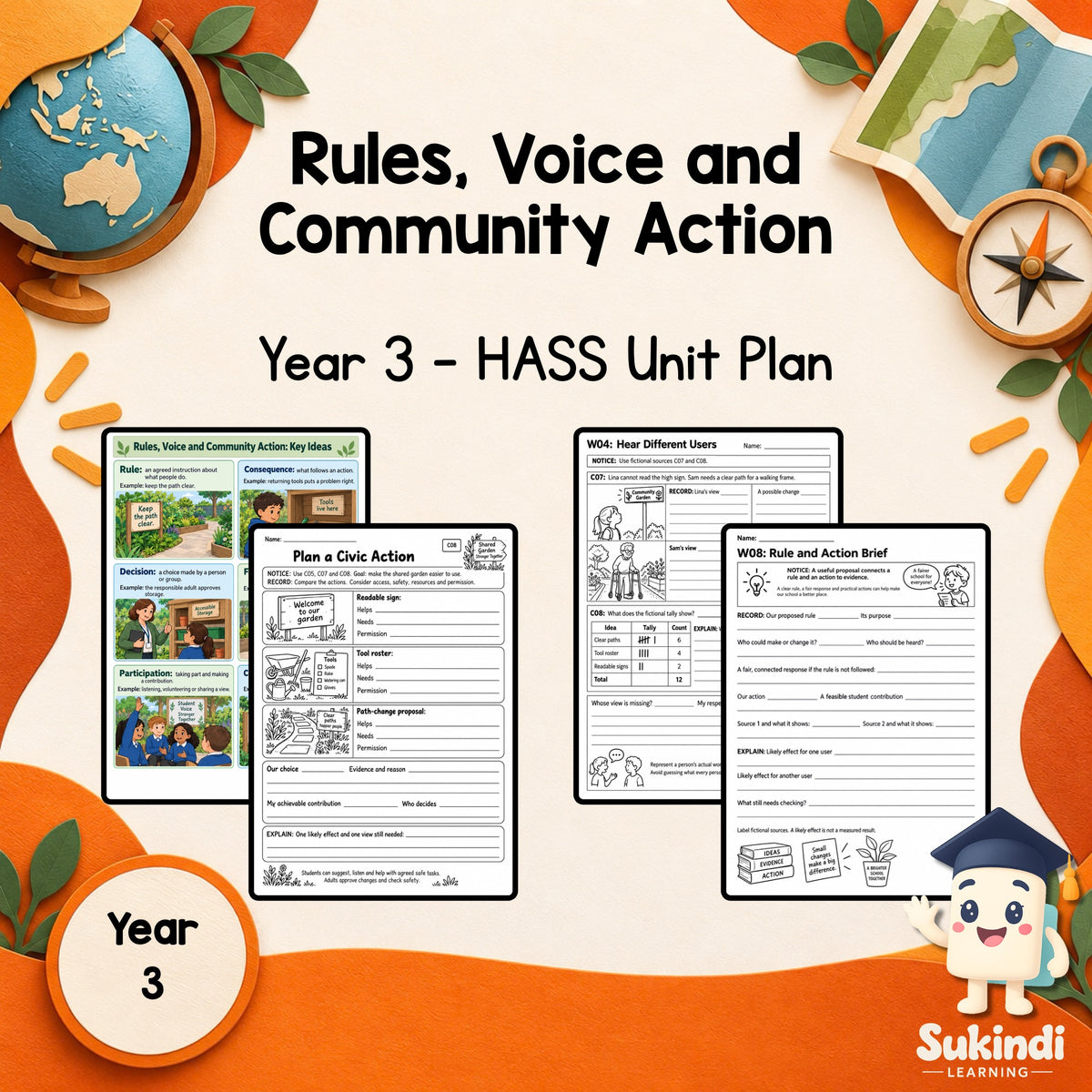 Rules, Voice and Community Action - Year 3 — cover