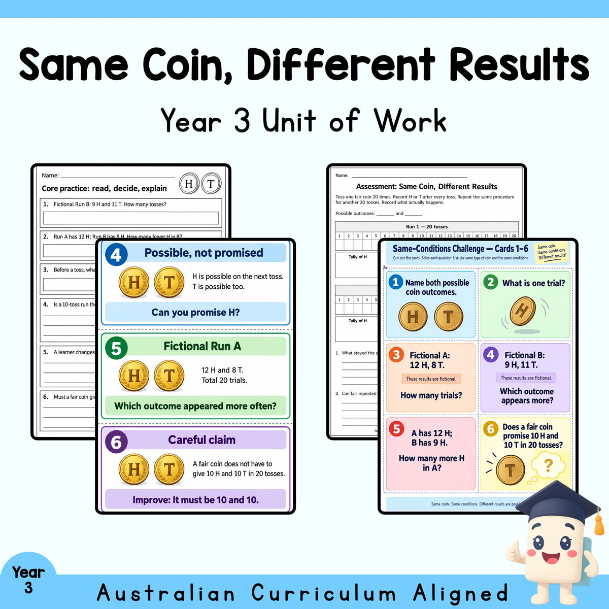 Same Coin, Different Results — Year 3 Chance Unit — cover
