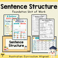 Foundation Sentence Structure Unit | Worksheets, Games & Assessment