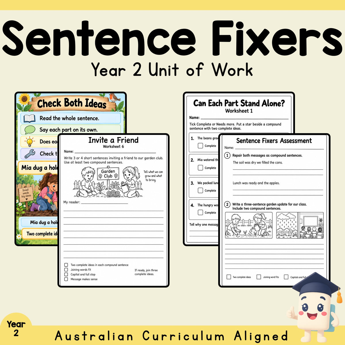 Sentence Fixers - Year 2 — cover