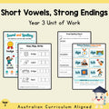 Short Vowels, Strong Endings - Year 3 — cover