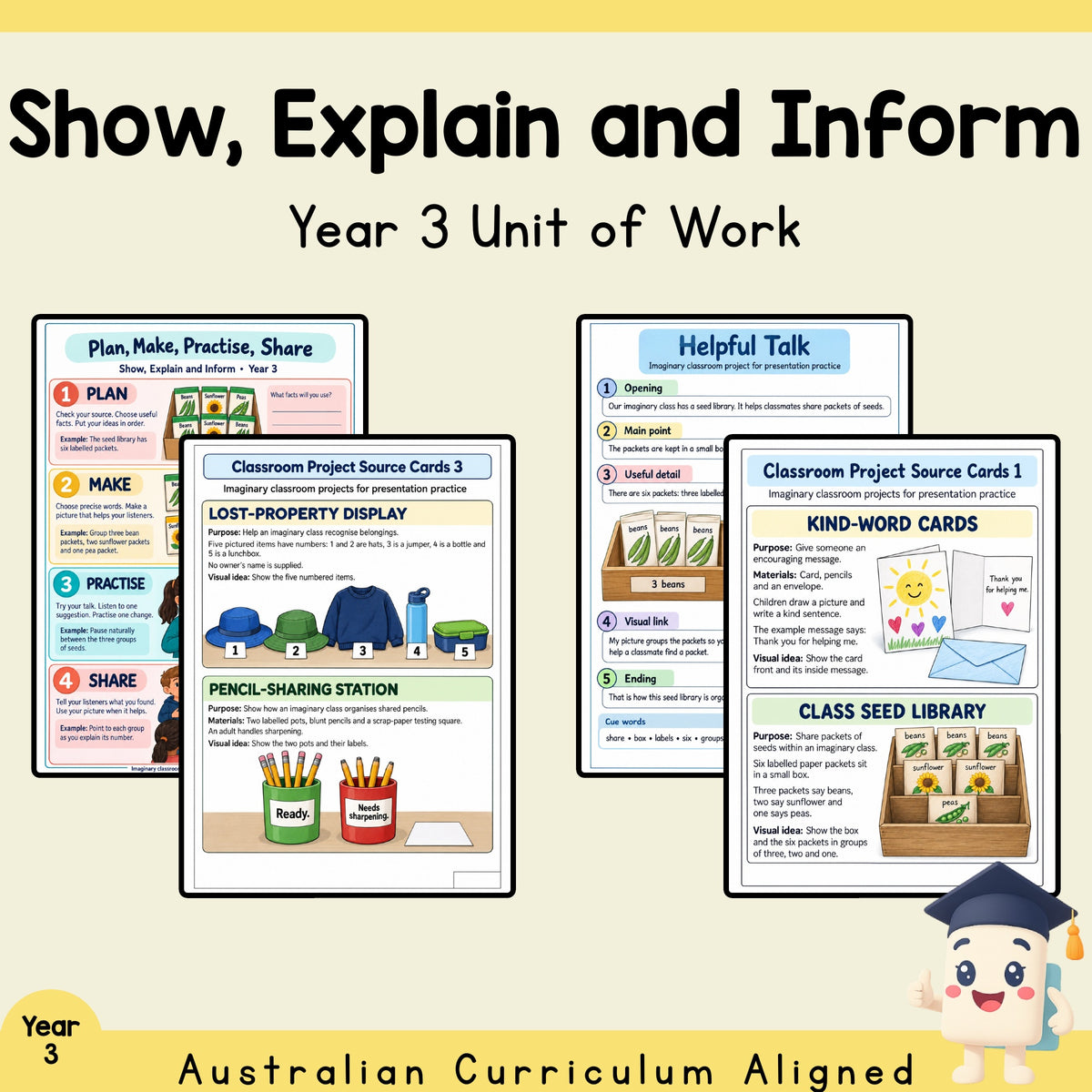 Show, Explain and Inform - Year 3 — cover