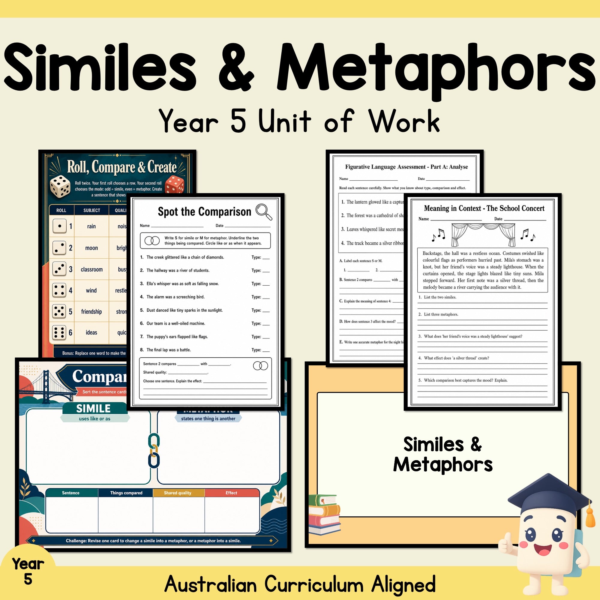 Similes & Metaphors - Year 5