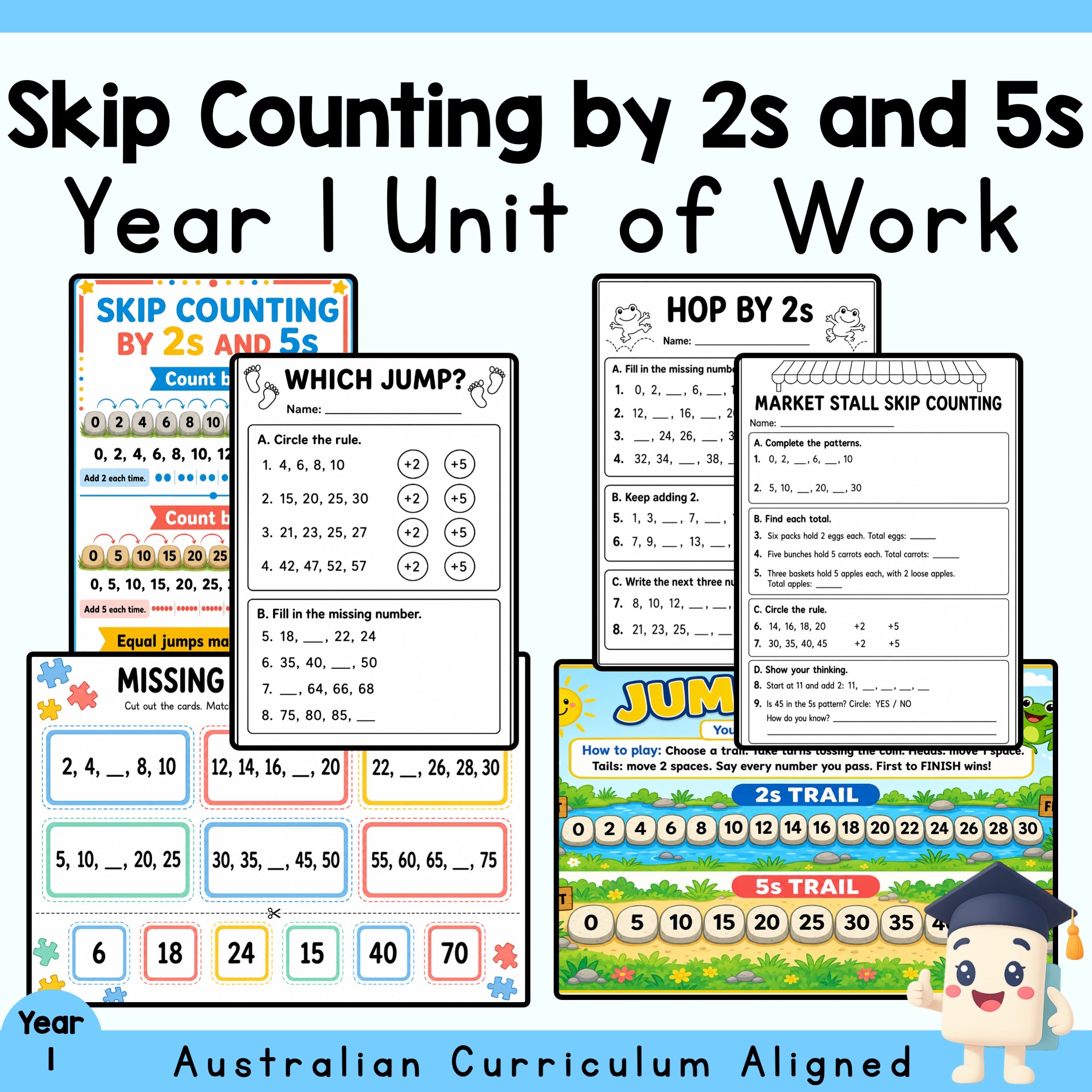 Skip Counting by 2s and 5s - Year 1