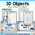 Year 2 3D Objects Unit | Geometry Worksheets, Games & Assessment