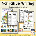 Foundation Narrative Writing Unit | Worksheets, Activities & Assessment