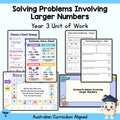 Larger Numbers Problem Solving – Year 3