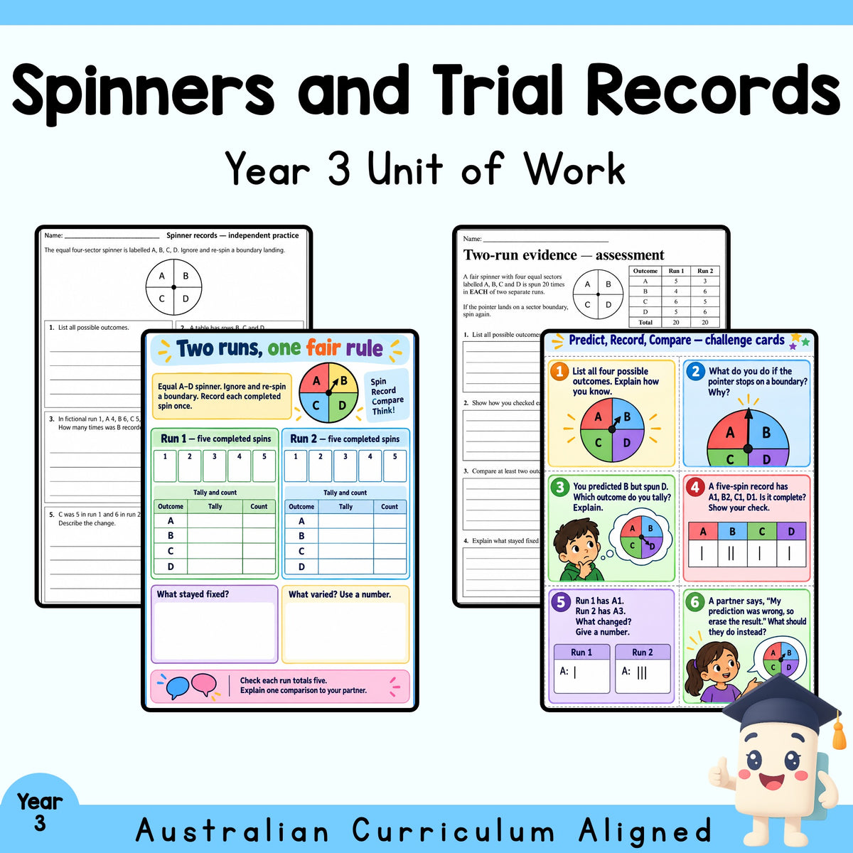 Spinners and Trial Records – Year 3 — cover