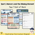 Sport, Memory and the Missing Moment — Year 4 English Unit — cover