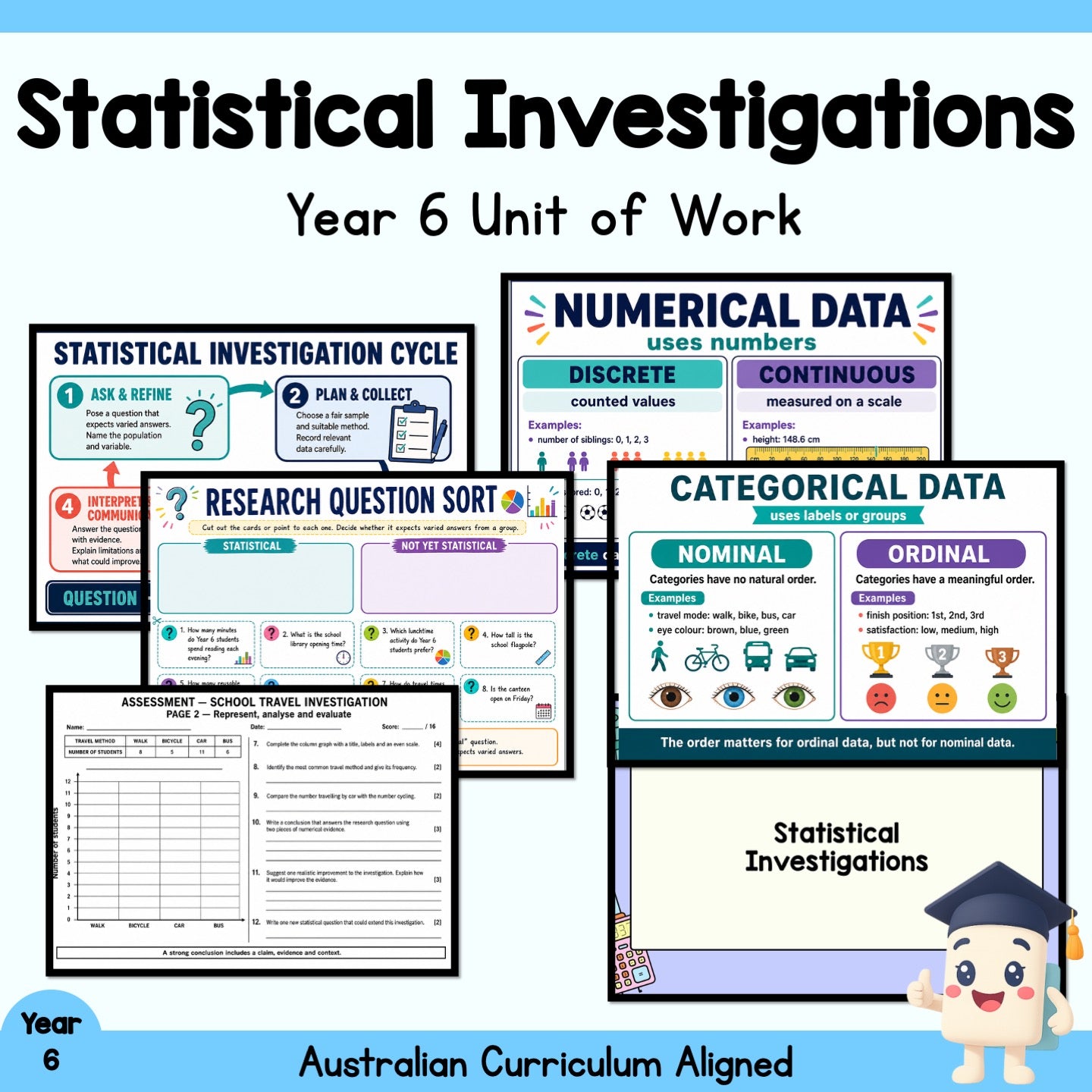 Statistical Investigations – Year 6