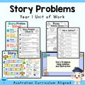 Year 1 Addition & Subtraction Story Problems Unit | Worksheets, Games & Assessment