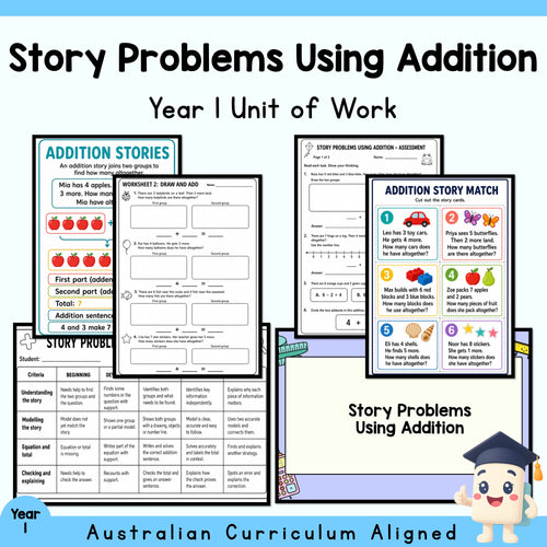Addition Story Problems – Year 1 — cover